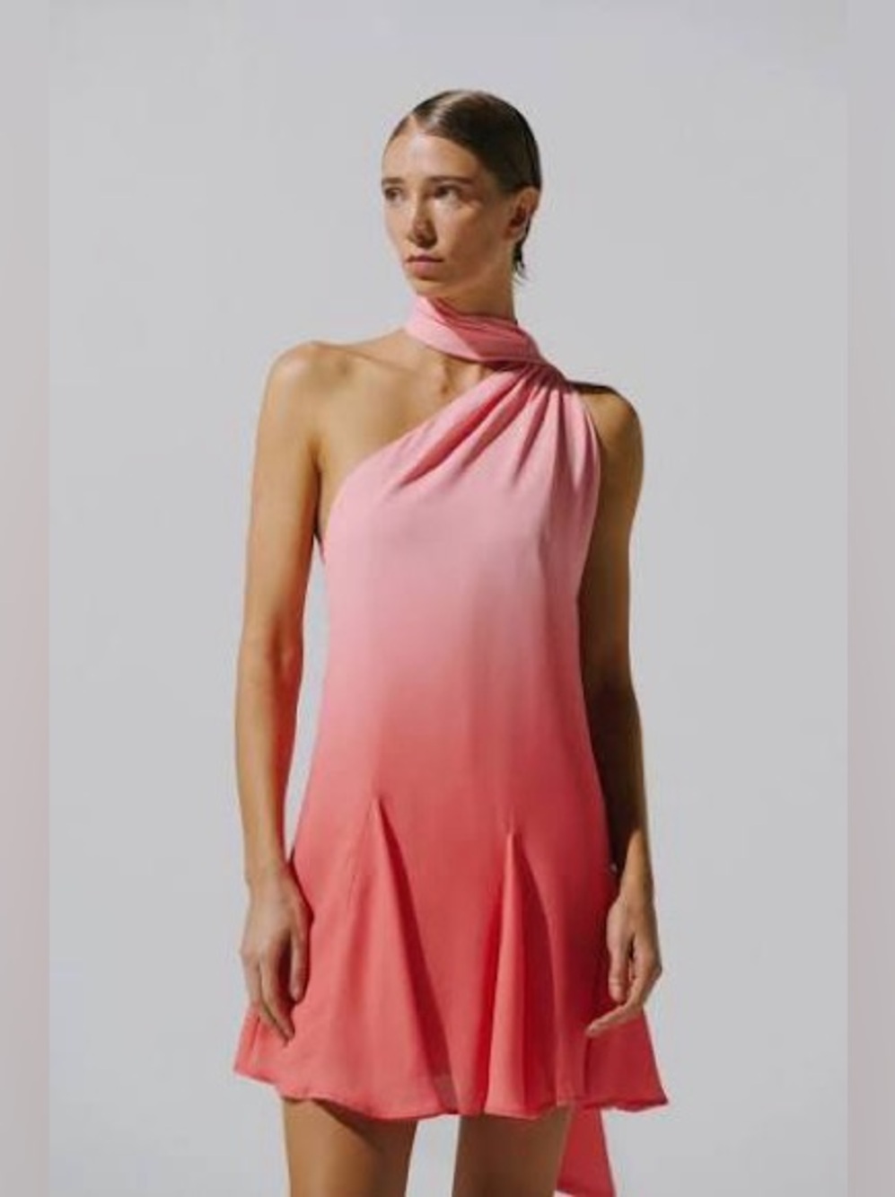 BAOBAB Ari Chiffon Dress in Pink - Picture 2 of 15